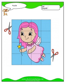 Çocuklar İçin Puzzle Çalışma Sayfaları